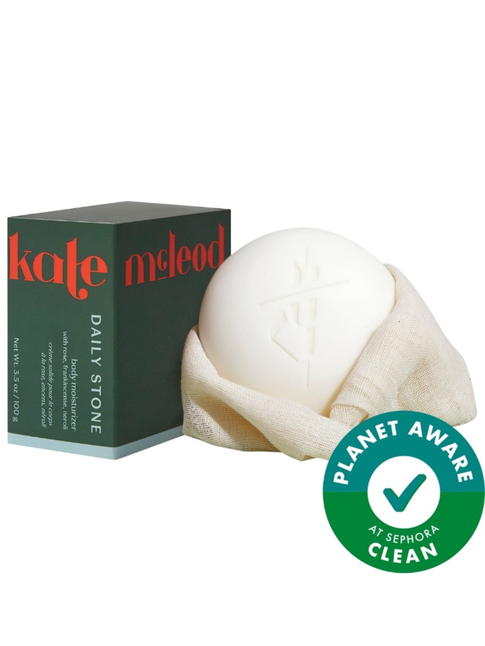 Kate McLeod Daily Stone Body Moisturizer Warm Floral Scent Full Size 3.5oz NIB